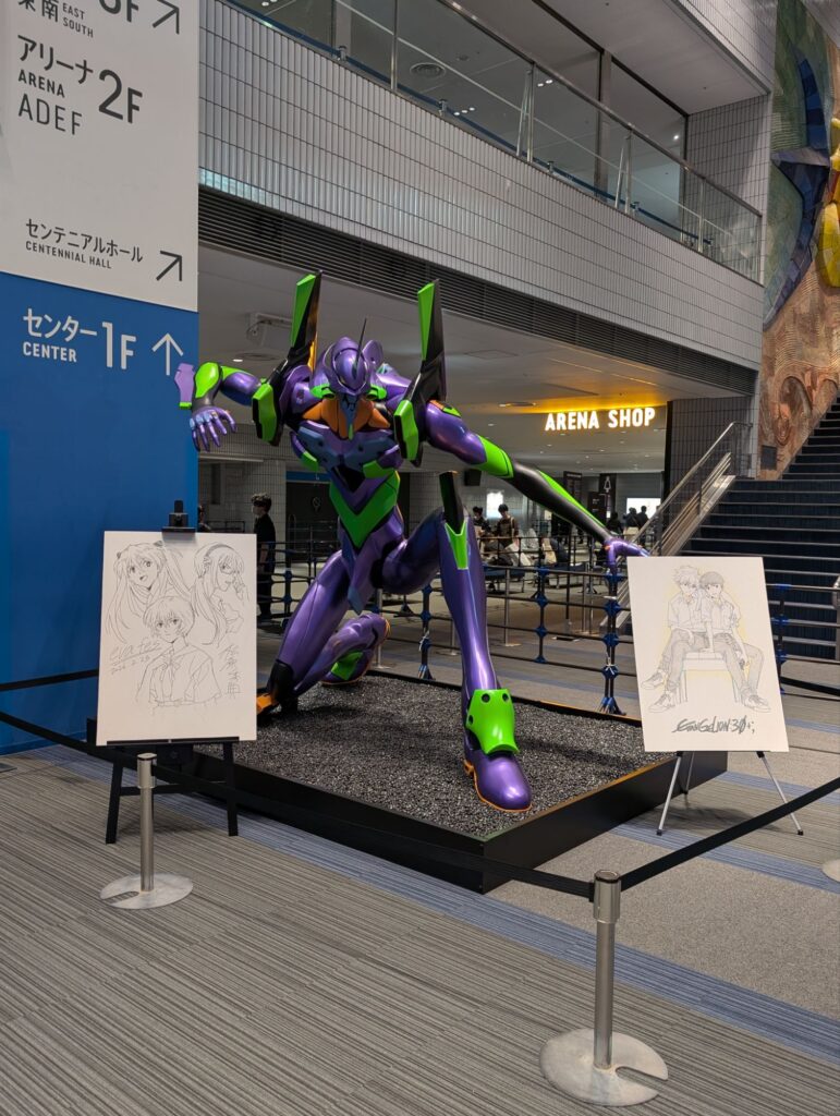 初号機とライブドローイングの絵